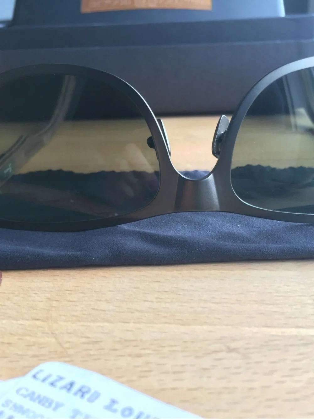 Shwood Handcrafted Canby Titanium and Walnut Polarized Men’s Sunglasses w/case